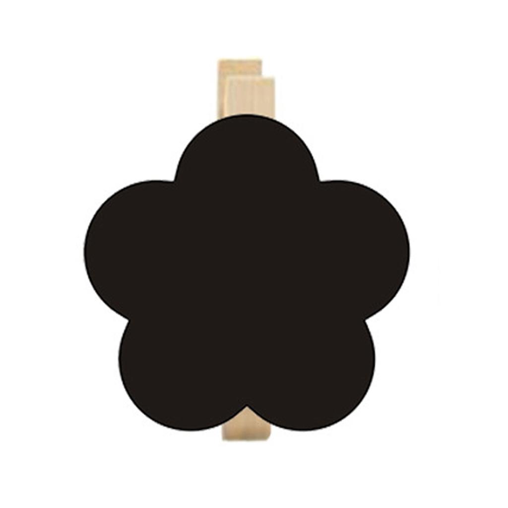 50Pcs Small Chalkboard Signs with Clips Small Wood Blackboard with Pegs for Wedding Birthday Place Card Name Card