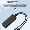 Gigabit Speed POE Splitter Converters from 48V to 12V Delivering DC5.5x2.1mm Output Easy Setups for Networking Applications