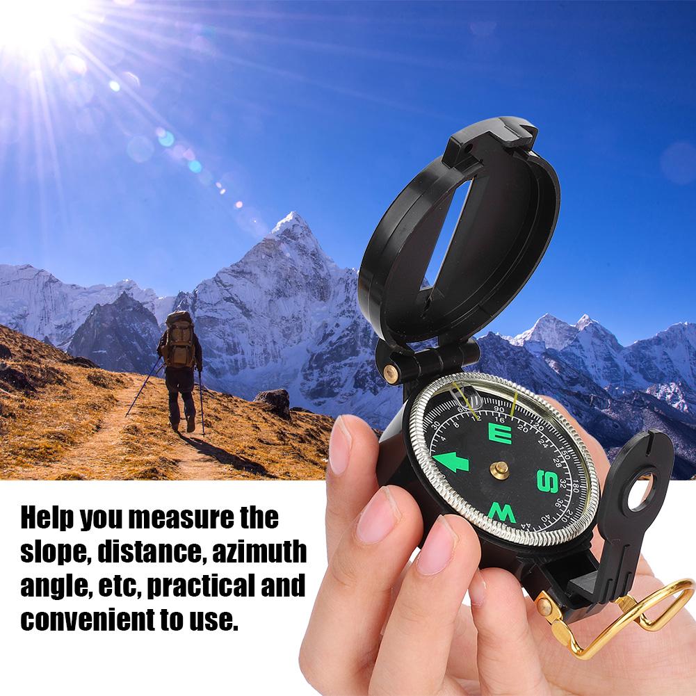 Outdoor American Military Portable Folding Lens Compass for Outdoor Camping Hunting Hiking