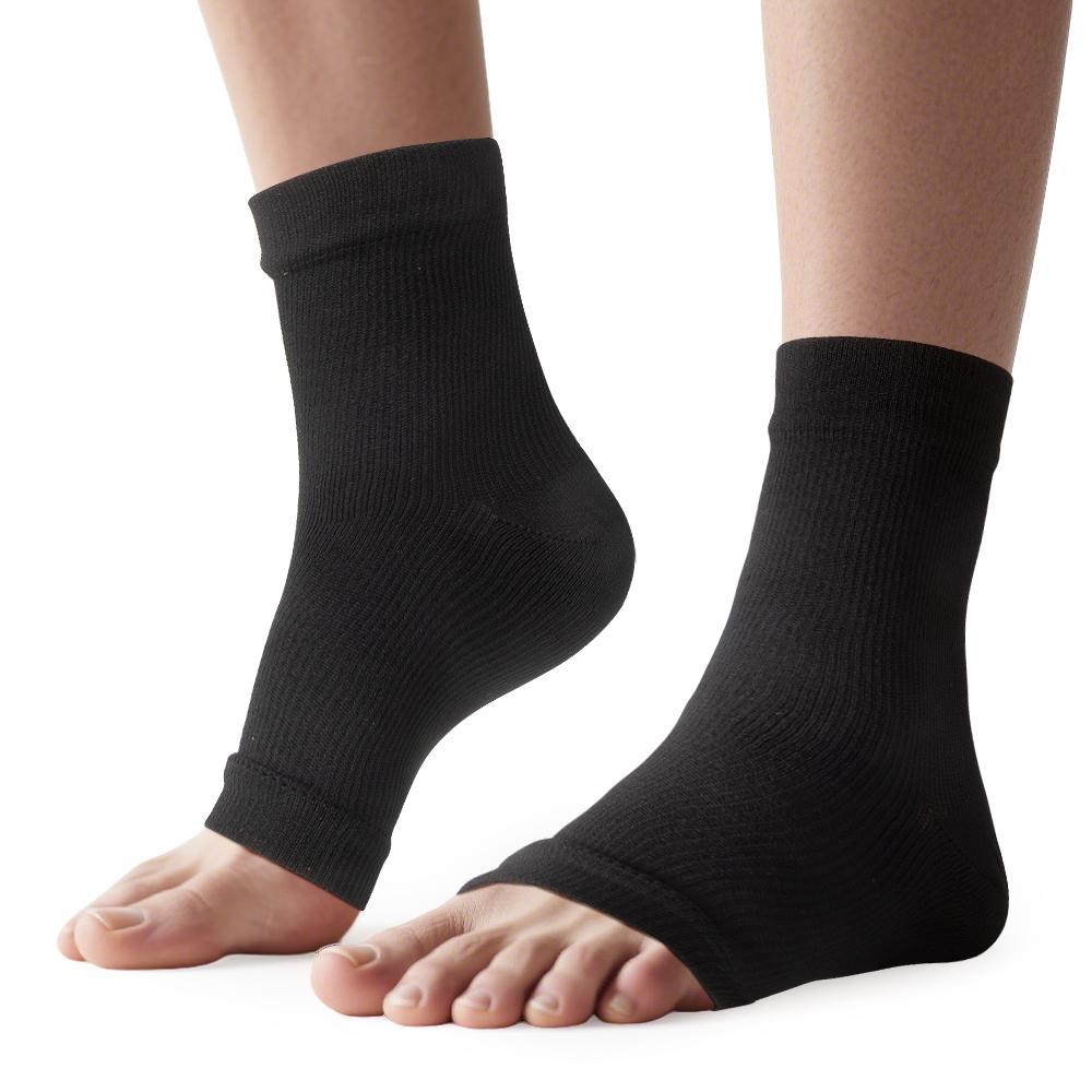 1Pair Nano Socks Neuropathy Socks Compression Sleeve for Ankle Swelling,Plantar Fasciitis,Neuropathy - Ankle Brace for Women Men