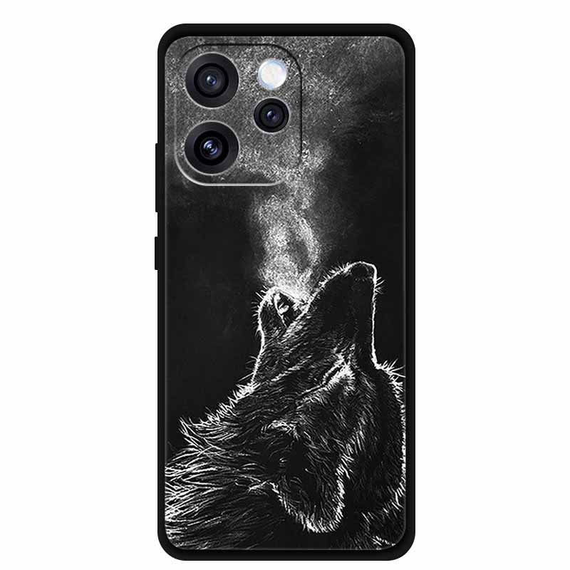 Чехол для телефона Oppo Reno15 Мягкий силиконовый чехол из ТПУ для OPPO PLW110 6,32" Черный чехол для Oppo Reno 15 5G Модный крутой корпус