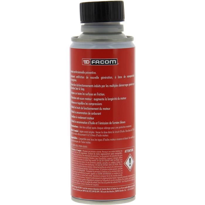 Start&Engine Anti-friction treatment;Stop Essence & Diesel 250ml - FACOM - Limits Antifriction Wear