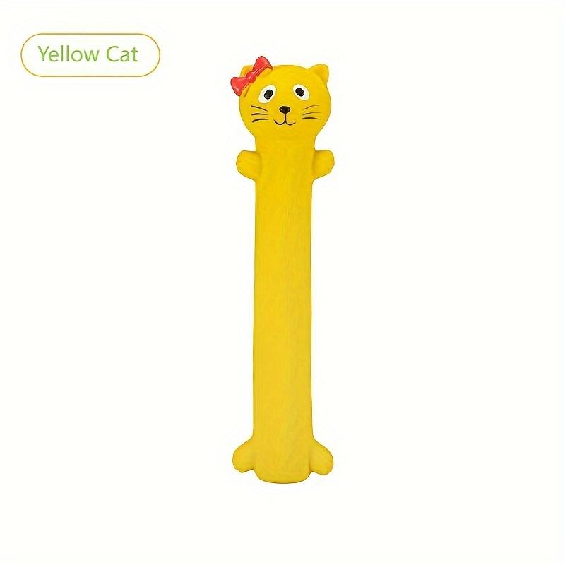 Durable Latex Squeaky Dog Toy - Cartoon Design, Easy Clean Dog Toys for Aggressive Chewers