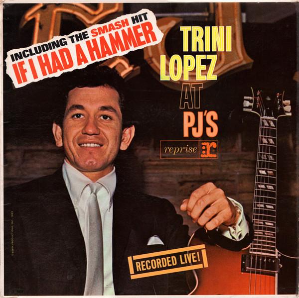 LP Record TRINI LOPEZ - Trini Lopez At PJ's R6093 Reprise Records 1963 UK Rock Used