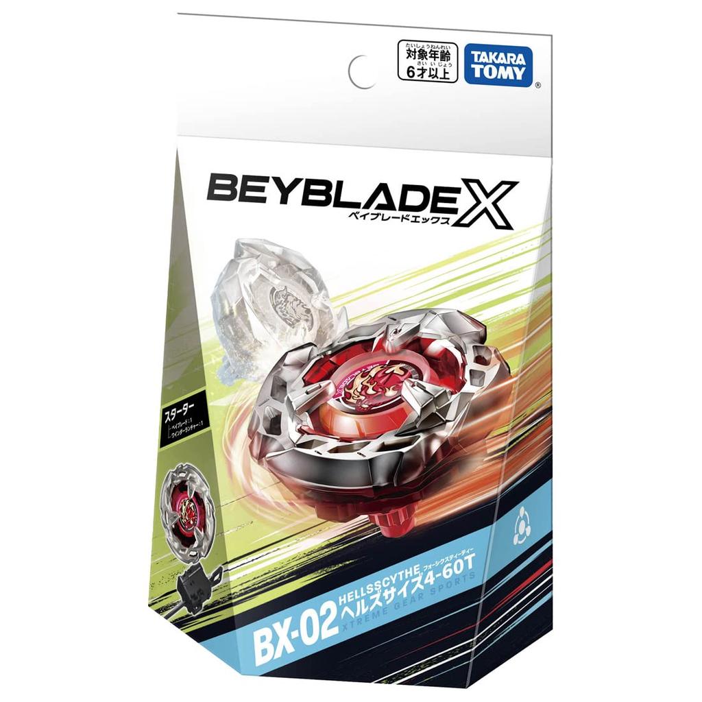 TAKARA TOMY BEYBLADE X Beyblade X Начальный размер BX-02 Hell's 4-60T