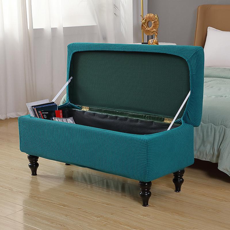 Чехол для хранения из флиса, длинный чехол для скамейки для пианино, чехол для стула, прямоугольные складные чехлы для подставок для ног, чехлы для подставки для ног, дивана
