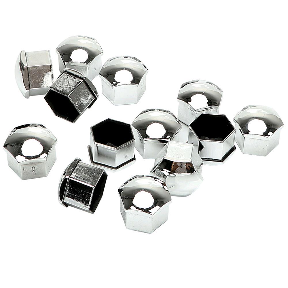 20 шт. 17 мм серебристые автомобильные колпачки для колесных винтов, гайки, болты, обода, декор для автомобильных ступиц, защита от ржавчины, внешние аксессуары