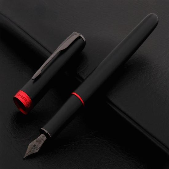 2023 Роскошная авторучка, качество Jinhao 75, металлическая, черная, красная, авторучка, финансовая, офисная, студенческая, школьная, канцелярские принадлежности, чернильная ручка