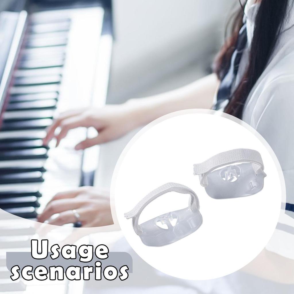 2x Тренажер для пальцев пианиста Тренировочное устройство для тренировки пальцев Удобный захват Корректор руки для взрослых Любителей Пианистов