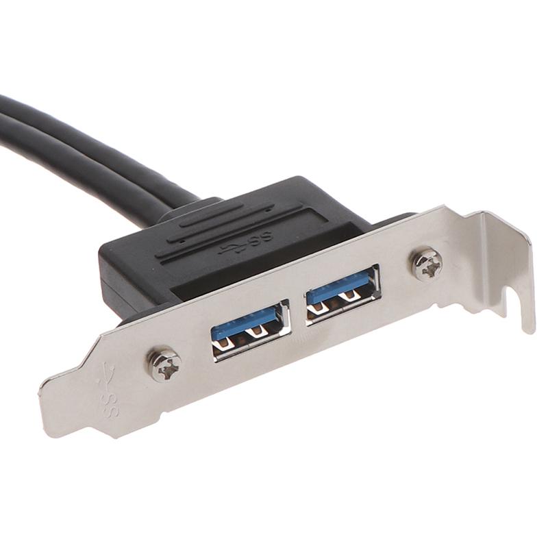 2Ports Usb 3.0 Back Panel To Motherboard 20Pin Header Connector With Pci Slot