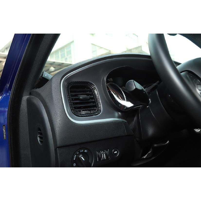 Приборная панель автомобиля, боковая декоративная крышка для кондиционера, наклейка для Dodge Charger 2015-2022, автомобильные внутренние молдинги