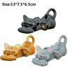 Statue Buddha Yoga Cat Sculpture Figurine Ornament Feature Garden Decor