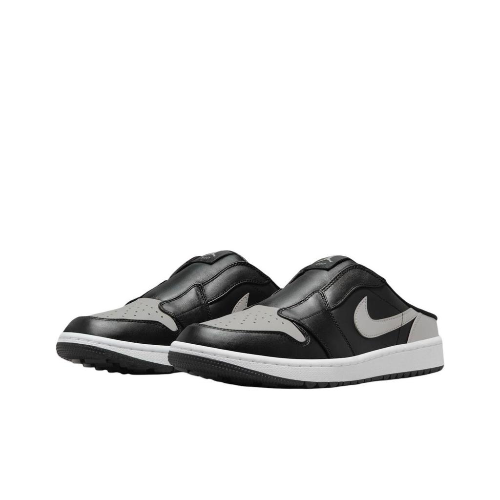 Кроссовки Air Jordan 1 Mule Golf Shadow Unisex, черные, средне-серые, белые FJ1214-003
