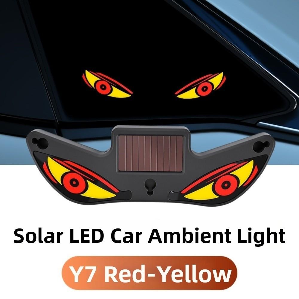 Vibration Lights on Car Warning Light Wireless Solar Car Atmosphere Light Cool EYE Ambient Lights