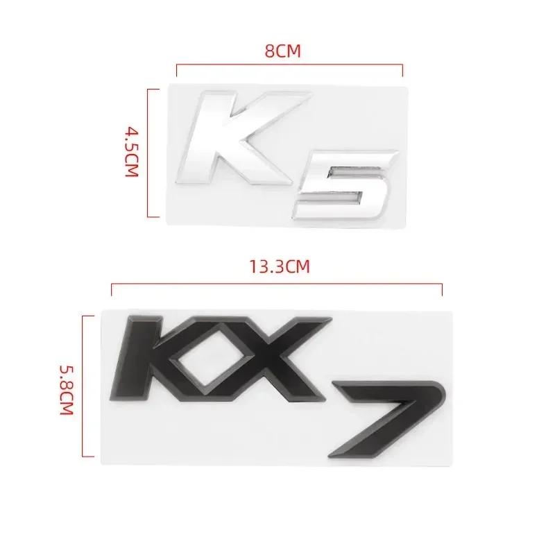3D Металл K2 K3 K4 K5 KX7 Буквы Задний Багажник Багажник Эмблема Значок Наклейка Для Автомобиля Стайлинг Аксессуары