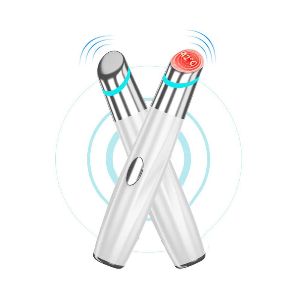 Eye Beauty Instrument Heating Eye Massage Pen Vibration Introducer Removing Dark Circles and Eye Lines Beauty Instrument