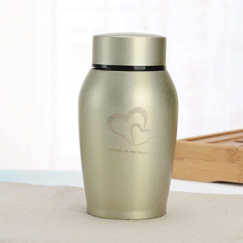 Урна из нержавеющей стали для праха питомцев Отпечаток лапы питомца Собака Кошка Кремационные урны Настольное украшение