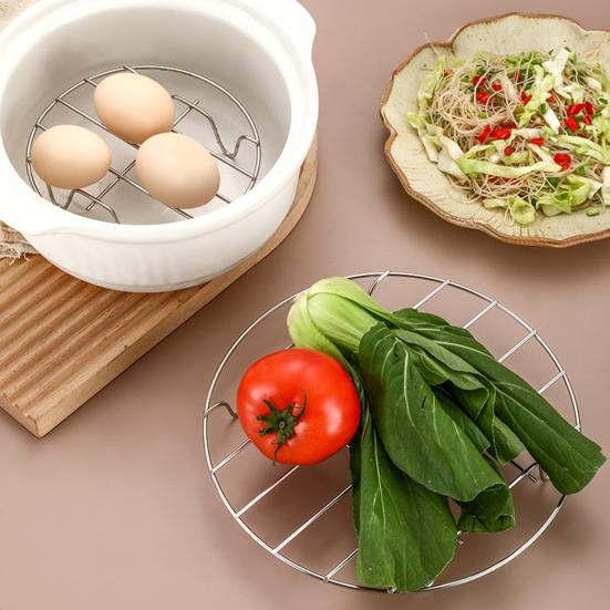 Пароварка для плиты для разогрева еды Принадлежность к кастрюле из нержавеющей стали Тренога Изолированная подставка для пара Лоток для хлеба Многофункциональный кухонный аксессуар