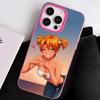 Вечное Лето Алиса Желе Двухслойный Розово-Красный Чехол для Мобильного Телефона для iPhone 17 16 15 14 13 12 11 Air Pro Max Plus