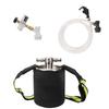 Draft CO2 Party Keg System with Neoprene Jacket & Shoulder Strap 2/4/5L Single Wall Mini keg Co2  Regulator 16gram Thread Bulb