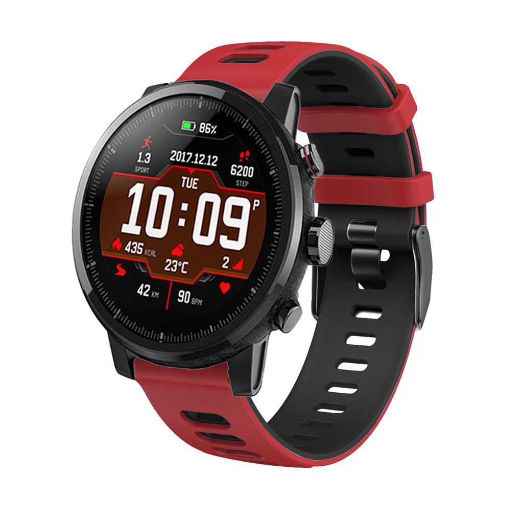 22 мм спортивные ремешки для Huami Amazfit Stratos 2 2S 3 силиконовый ремешок для Xiaomi Amazfit GTR 47 мм GTR2 Pace LS05 браслет для часов