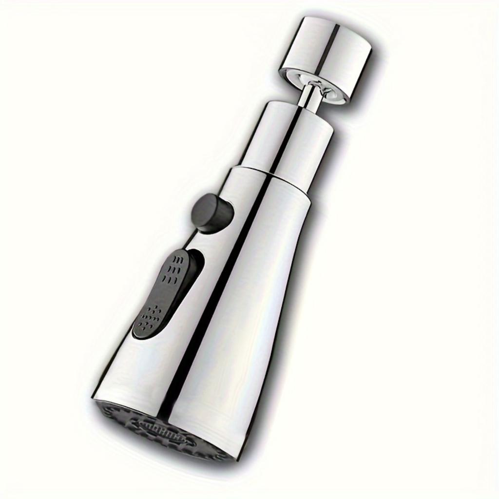 Three Mode Rotary Kitchen Faucet Bubbler with Nozzle - Multi-purpose, High-pressure, Splash Proof Design, Suitable for Bathroom and Sink Use