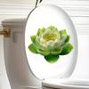Glow-In-The-Dark Lotus Toilet Stickers Removable Self-Adhesive Bathroom Decor Decals Wall Sticker Home Decor Toilet Seat Sticker