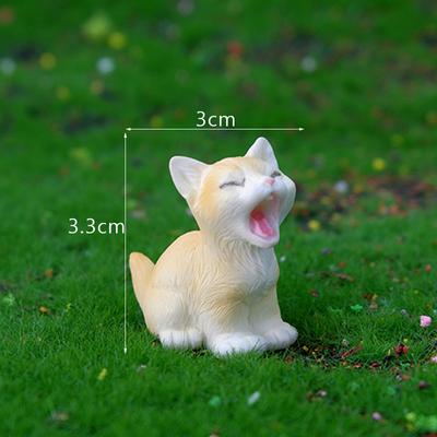 1 шт. DIY микропейзаж домашний декор смоляной кошачий орнамент фигурка котенка животное миниатюрный сказочный сад кукольный домик украшение
