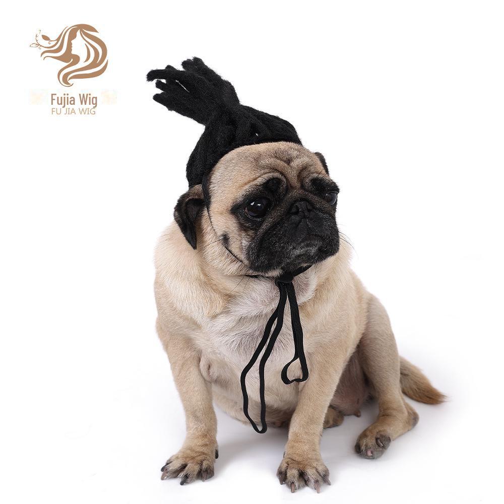 Парики для кошек и собак: Универсальные аксессуары для дредов на Рождество и Хэллоуин.