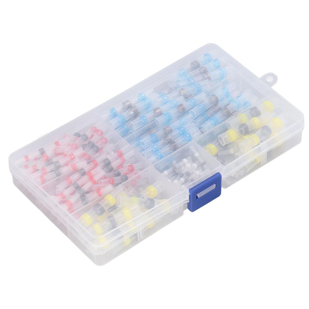 200 шт. Термоусадочные кабельные соединители с припоем, водонепроницаемые, изолированные 2:1 соотношение