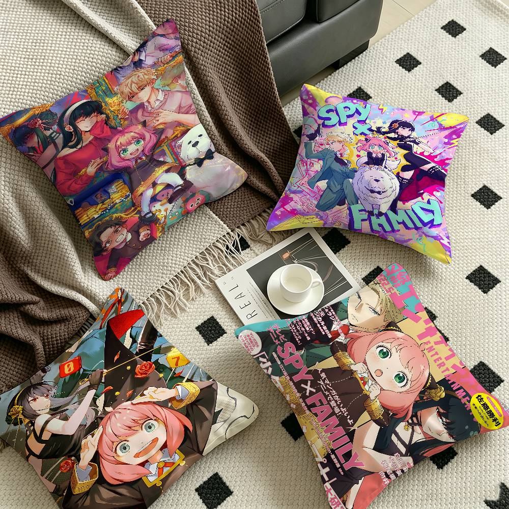 Japan Anime SPY FAMILY Personalized Pillow Cover Kids Bedroom Wild Party Decor Pillowcase kid Birthday shower Gift