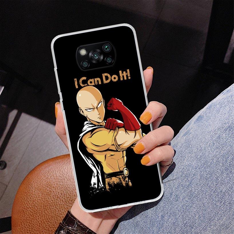 Anime One-Punch Man Phone Case For Xiaomi Poco X7 X6 X5 Pro F7 Ultra Redmi 15C 15 13C 13 12C 12 10 10A 10C 9 9A 9C 9T Cover Poco