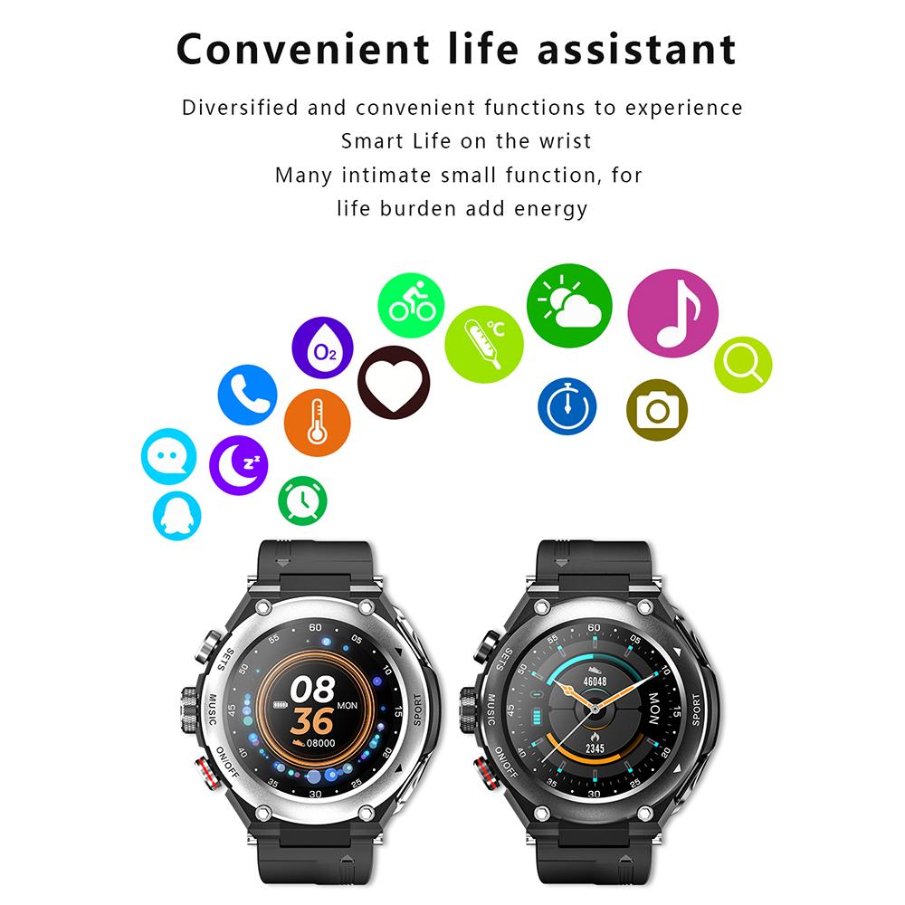 Rainbuvvy T92 Earbud Smartwatch 1.28inch IPS Full Touch 128MB RAM 470mAh BT5.0 TWS IP67 Водонепроницаемый Запись Локальная Музыка Беспроводной Смарт Браслет