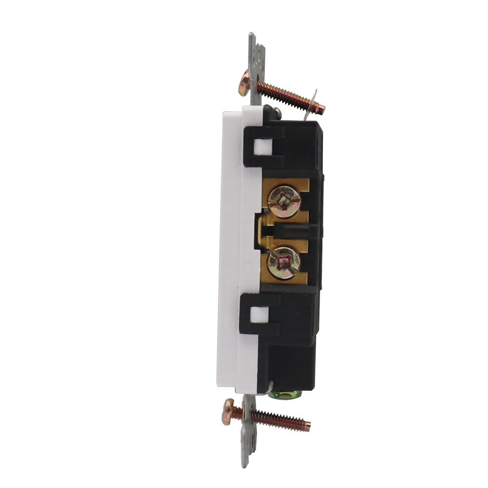 Белая розетка с вилкой США 125 В 15 А для прицепов, кемперов, автодомов