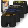 EVERLAST Men's Boxers 4 Pieces Cotton Underwear Black Color Logo