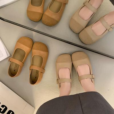 Туфли Мэри Джейн ретро женские французские 2025 весна и осень новые повседневные универсальные юбка плоские туфли Мэри Джейн одинарные