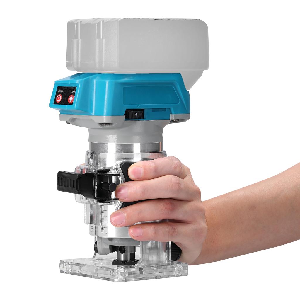 Woodworking Electric Trimmer Brushless Trimming Machine Wood Router Milling Engraving Slotting Machine For Makita 18V Battery