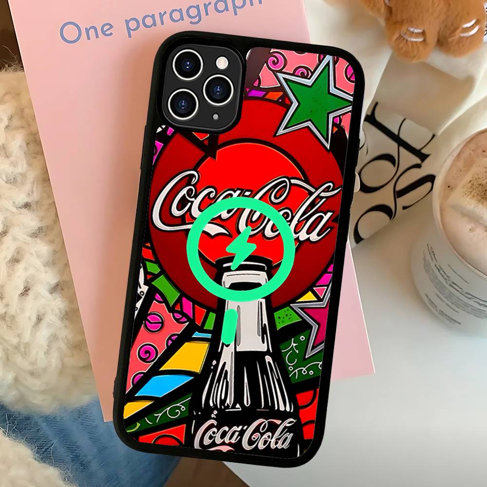 Coca-cola Vintage Phone Case For IPhone 13 14 15 11 12 16 17 Pro Max Plus For Magsafe Magnetic Shell