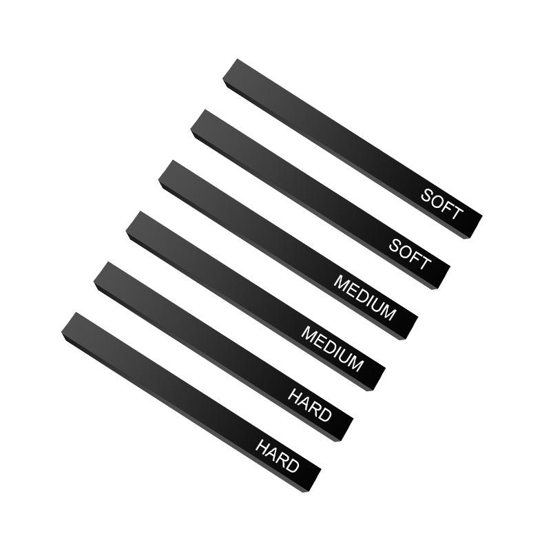 Sketch Square 6-Piece Set: Soft, Medium & Hard Carbon Sticks, Quick Sketch Charcoal & Graphite Pencils for Art & Doodling.