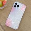 Ins Gradient Shell Блестящий Blingbling Imd Милый Розовый Мультяшный Задняя Крышка Для Iphone 13 12 Promax 11 14 Pro Max Чехол Для Телефона Капа