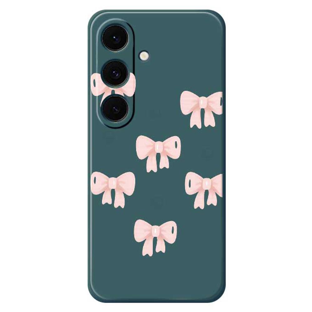 For Samsung Galaxy S25 FE Case Bows Pattern Printing Straight Edge TPU Phone Back Cover