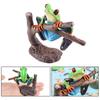 Фигурка древесной лягушки, реалистичная статуя жабы, скульптура, украшение, украшение, детская образовательная симуляция, модель дикого животного, игрушка для малышей, мальчиков и девочек, подарок
