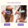 Double-sided 2-in-1 Comb Hair Massager Scalp Massage Brush Silicone Shampoo Brush