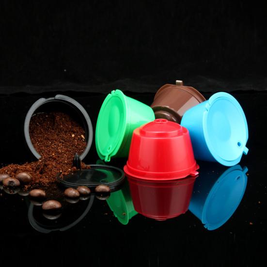 5 шт., капсульная чашка для кофе, удобные прочные многоразовые пищевые кофейные капсулы, фильтр для Dolce Gusto