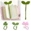 Data Cable Strap Green Leaf Bookmark Handmade Crochet Leaf Sprout Leaf Sprout Bookmark  DIY Craft