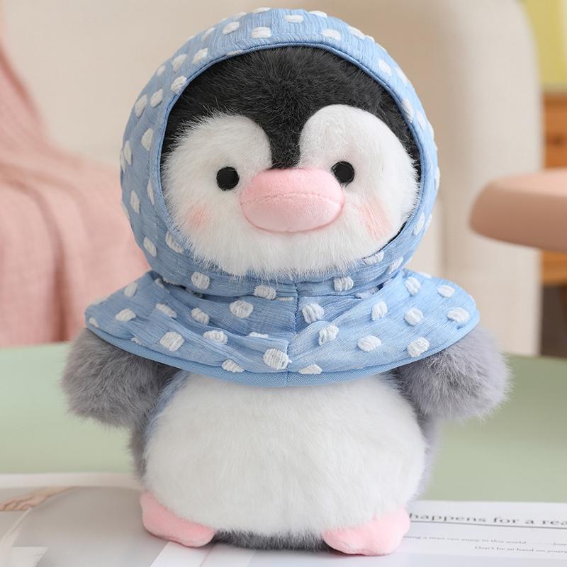 Новая плюшевая игрушка Пингвин Обнимает Рыбу Мягкая набивная игрушка Пингвин Каваи Плюш Декор комнаты Подарок на день рождения