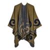 Shawl Women's Autumn and Winter Warmth Imitation Cashmere Cape Scarf Split Fork Fashion Travel Photo Shawl