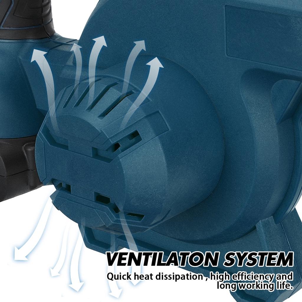 Аккумуляторная электрическая воздуходувка-пылесос ручной сборщик листьев турбо-воздуходувка очиститель пыли для компьютера для аккумулятора 18 В 98VF 2000 Вт