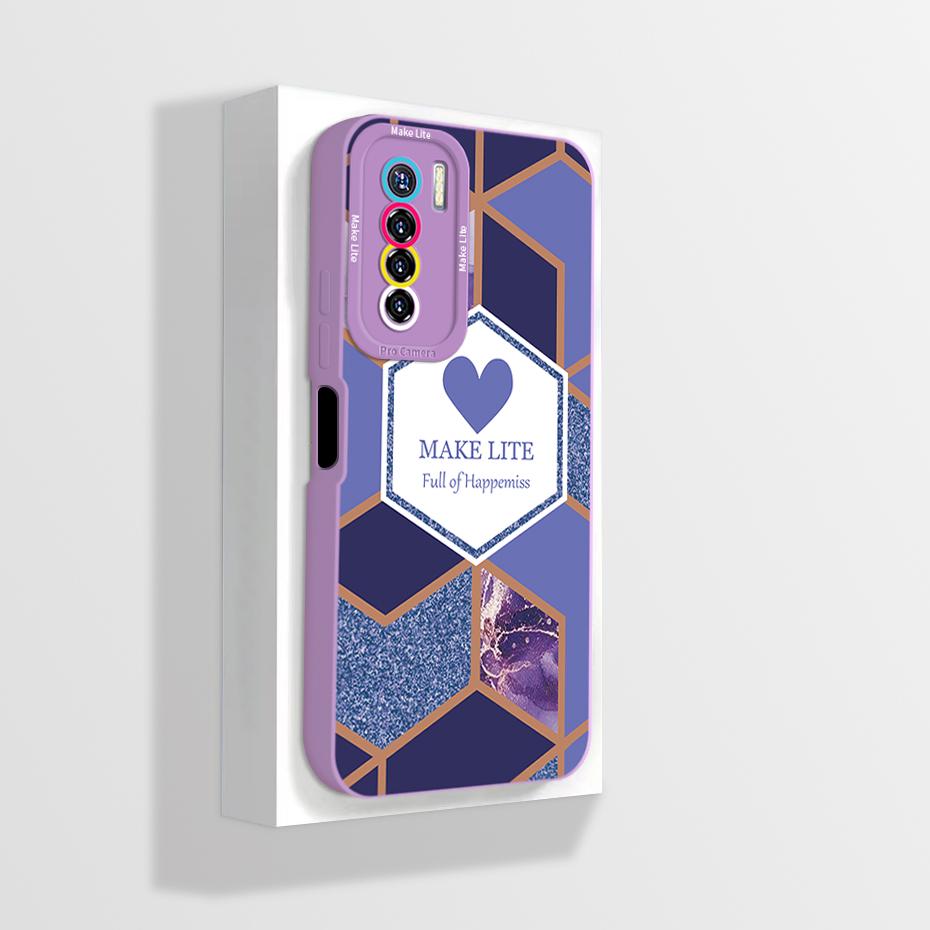 Чехол для телефона Tecno Camon 17 Pro Эстетичный Полная защита Жидкий силикон Funda для Tecno Camon 17P 17Pro Camon17 Задняя крышка