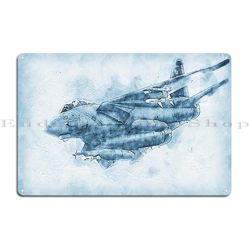 Grumman F Tomcat Black Lions Danger Zone Metal Plaque Poster Decoration Cinema Wall Decor Design Cinema Tin Sign Poster